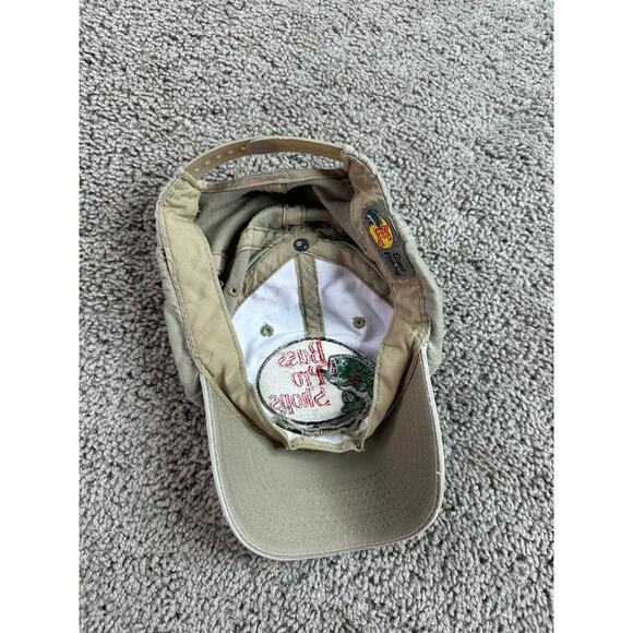 Bass Pro Shops Hat Mens One Size Beige Yellow Gone Fishing Snapback READ - Picture 7 of 9